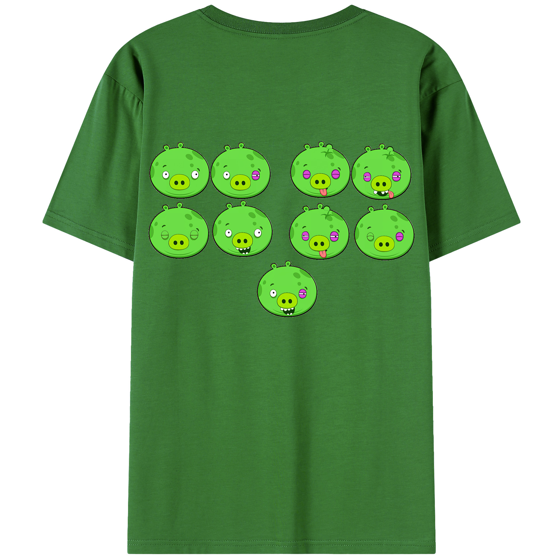 （画像用） Angry Birds アングリーバード レディース半袖Tシャツ(バックプリント)
